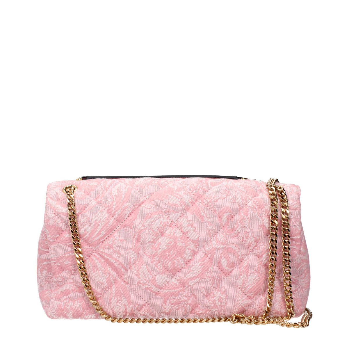 Versace Pink Fabric Handbag
