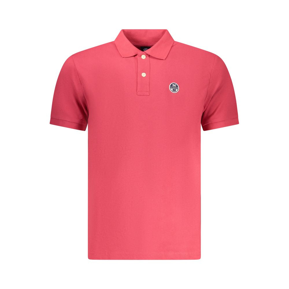 North Sails Red Cotton Men's Polo Shirt