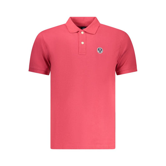 North Sails Red Cotton Men's Polo Shirt