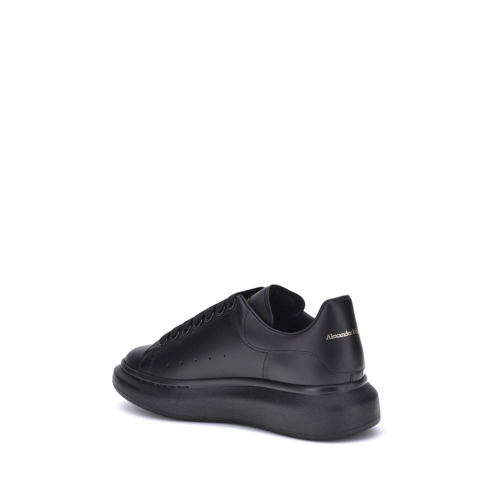 Alexander McQueen Black Leather Sneakers