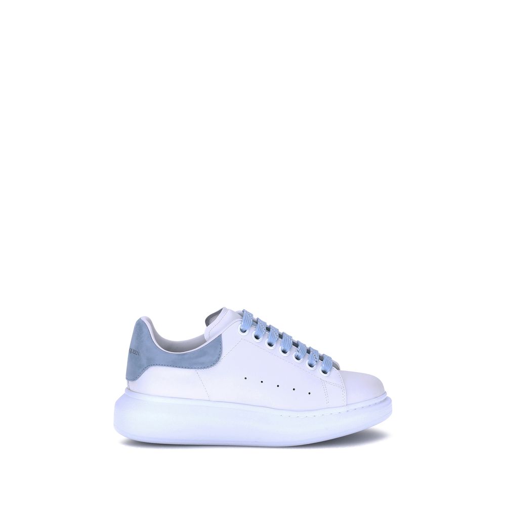 Alexander McQueen Blue Leather Sneakers