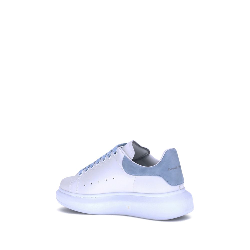 Alexander McQueen Blue Leather Sneakers