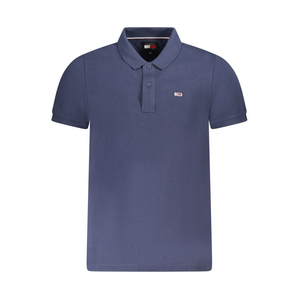Tommy Hilfiger Blue Cotton Men Polo Shirt