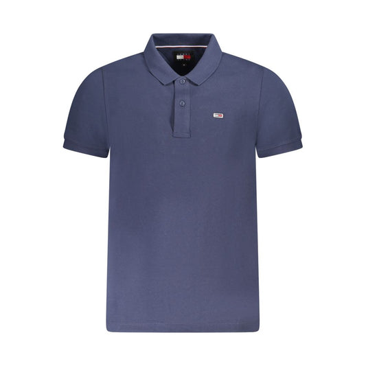 Tommy Hilfiger Blue Cotton Men Polo Shirt