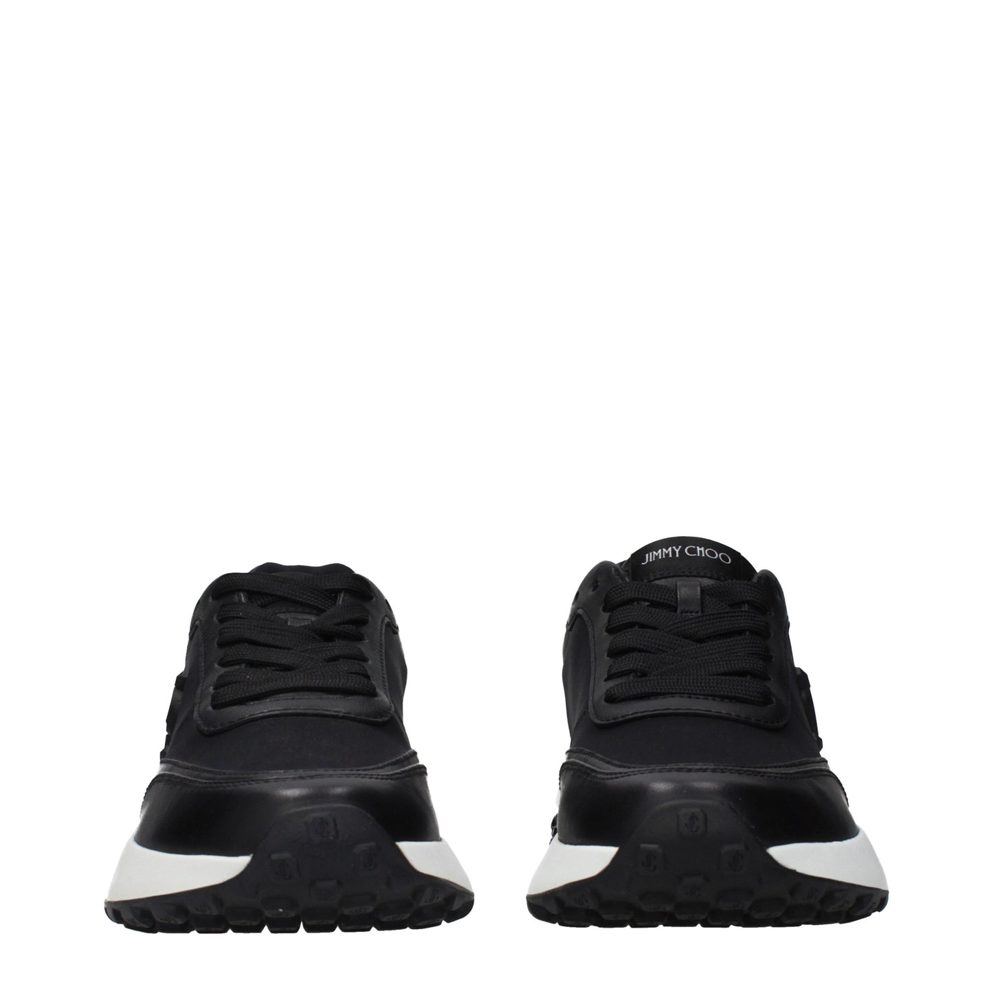 Jimmy Choo Schwarze Stoff-Athletic-Sneaker