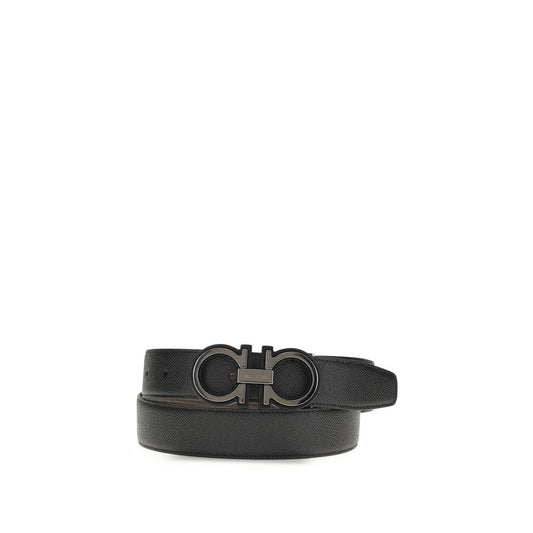 Ferragamo Gürtel aus schwarzem Kalbsleder