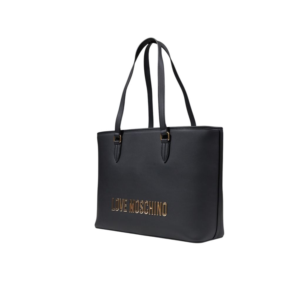 Love Moschino Bicolor-Handtasche aus Polyethylen
