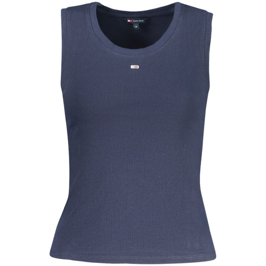 Tommy Hilfiger Blue Cotton Women's Tank Top Shirt