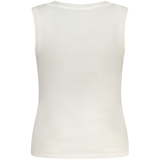 Tommy Hilfiger Bianco Cotton Women Tank Top Shirt