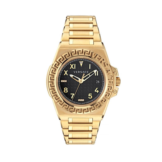 Versace Gold Stainless Steel Watch