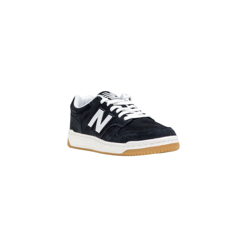 New Balance Schwarz-Weiße Leder-Sportschuhe