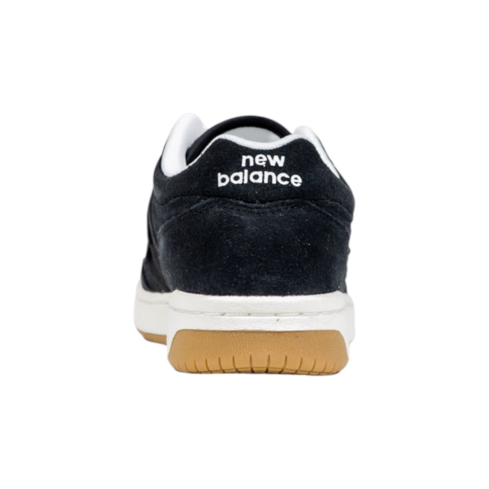 New Balance Schwarz-Weiße Leder-Sportschuhe
