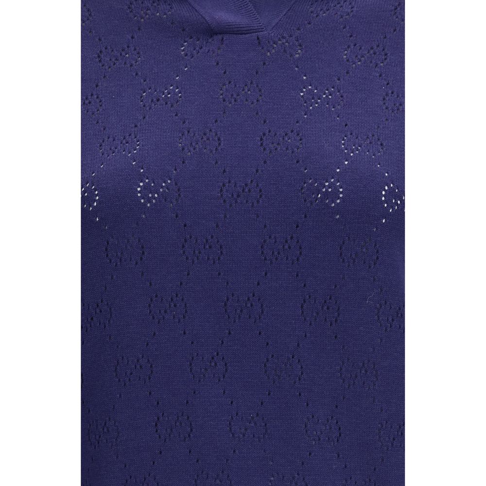 Gucci Blue Silk Shirt
