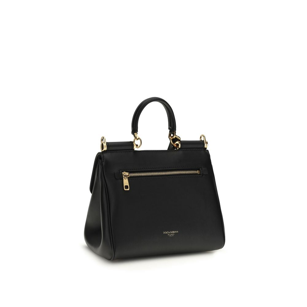 Dolce & Gabbana My Sicily Black Leather Handbag