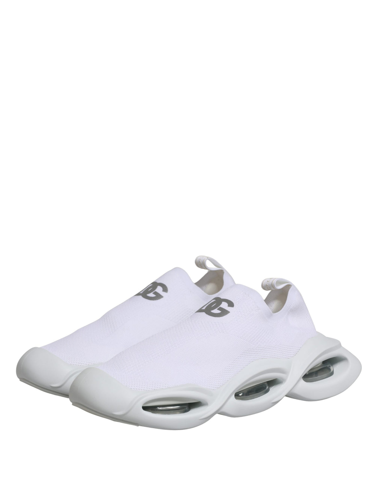 Dolce & Gabbana Weiße Slip-On Wave Low Top Sneaker Schuhe