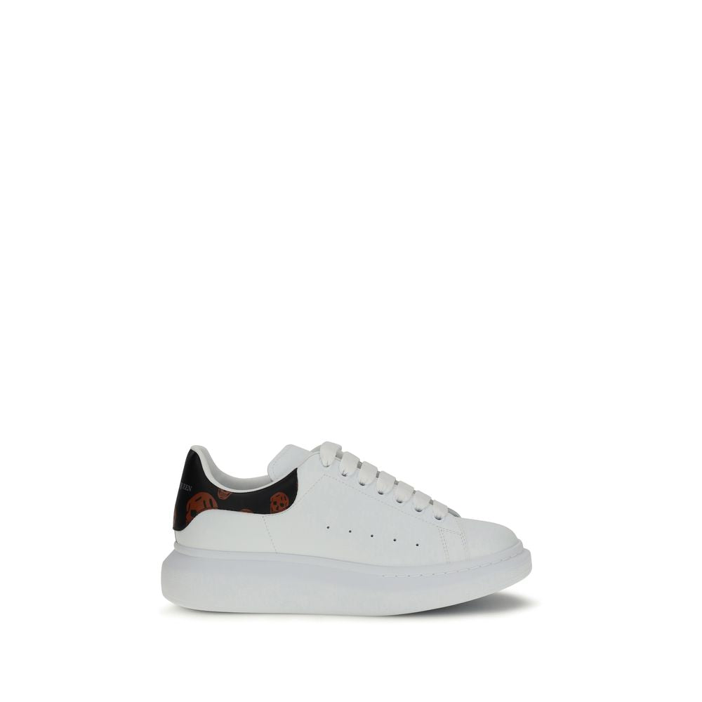 Alexander McQueen Sneaker aus weißem Kalbsleder mit dicker Sohle