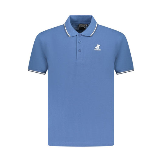 U.S. Grand Blue Cotton Men's Polo Shirt