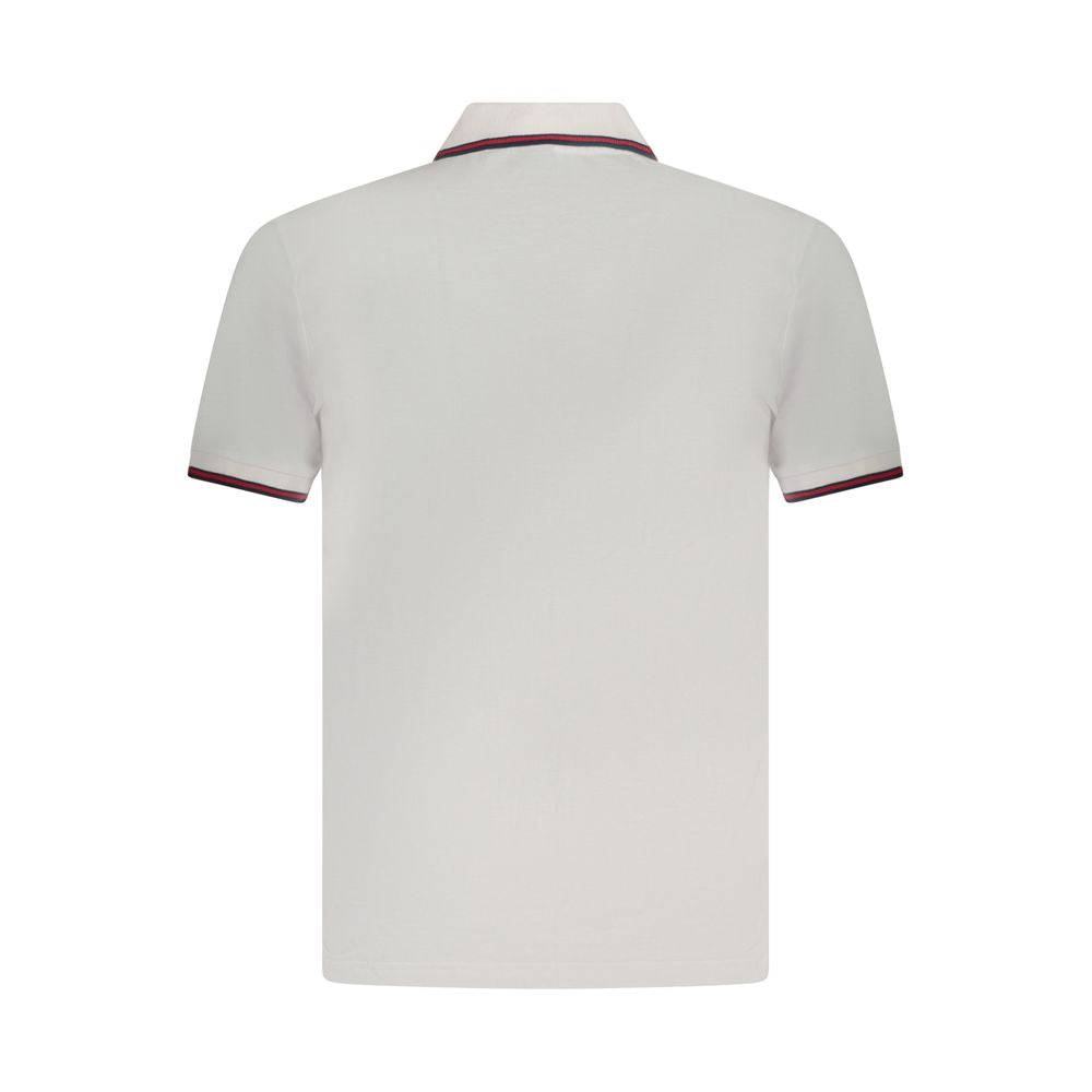 U.S. Grand White Cotton Men's Polo Shirt