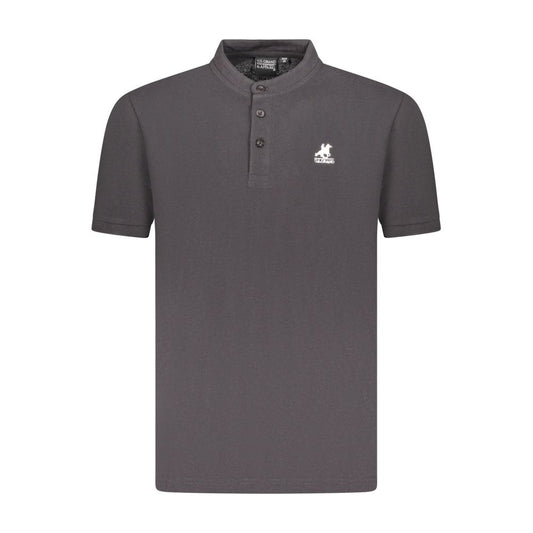 U.S. Grand Black Cotton Men's Polo Shirt