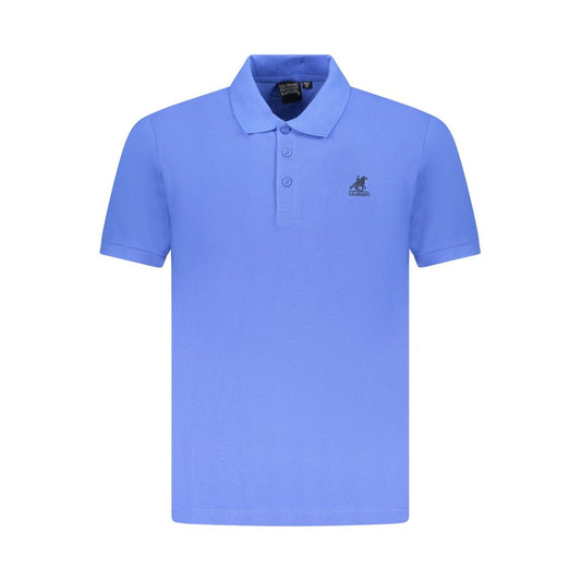 U.S. Grand Blue Cotton Men's Polo Shirt