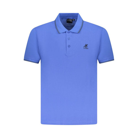 U.S. Grand Blue Cotton Men's Polo Shirt