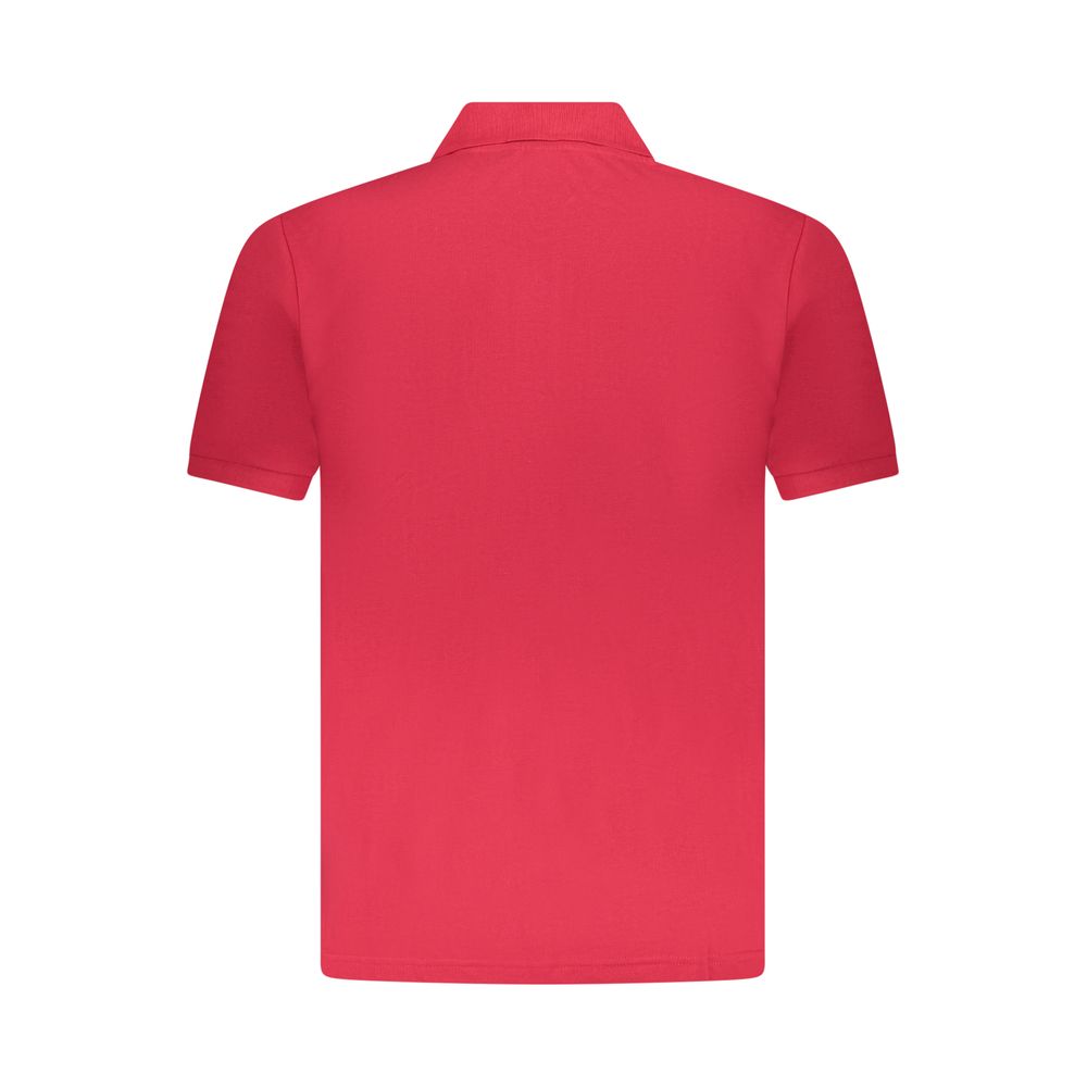 U.S. Grand Red Cotton Men's Polo Shirt