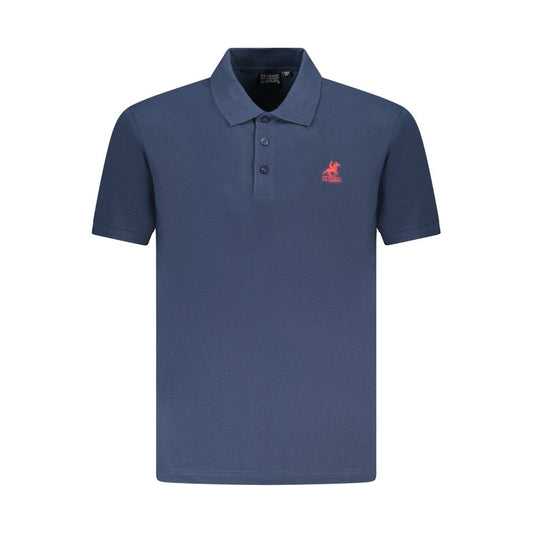 U.S. Grand Blue Cotton Men's Polo Shirt