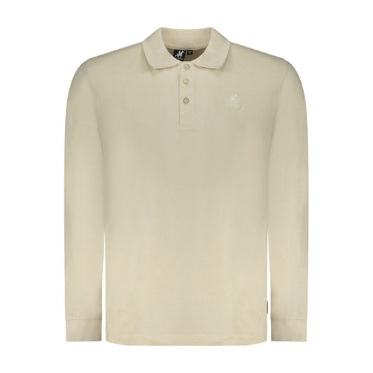 U.S. Grand Beige Cotton Men Polo Shirt