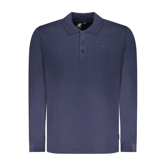 U.S. Grand Blu Cotton Herren Polohemd