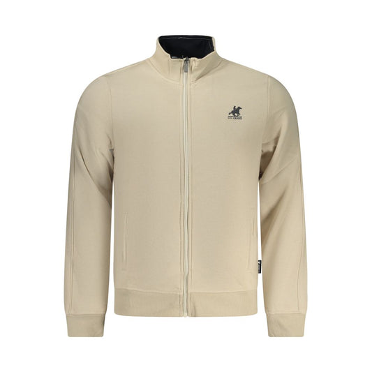 U.S. Grand beigefarbenes Baumwoll-Sweatshirt für Herren