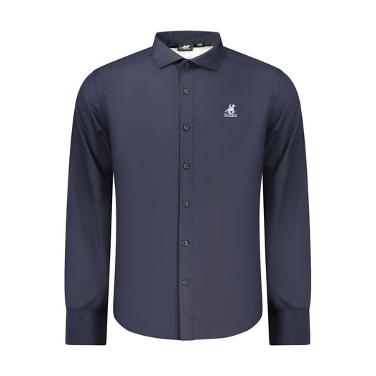 U.S. Grand Blue Cotton Men Shirt