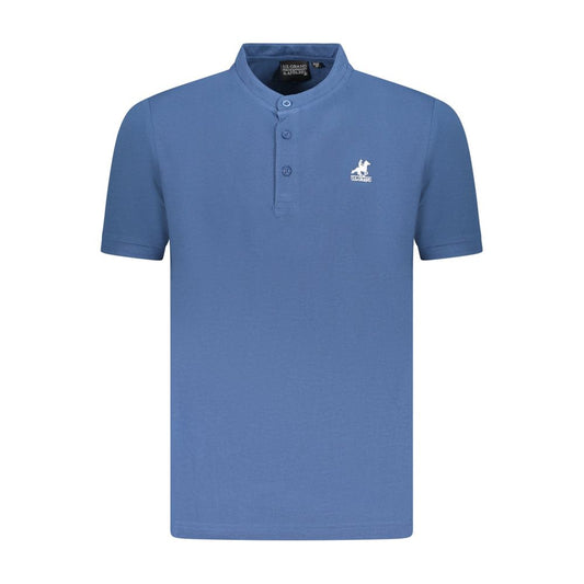 U.S. Grand Blue Cotton Men's Polo Shirt
