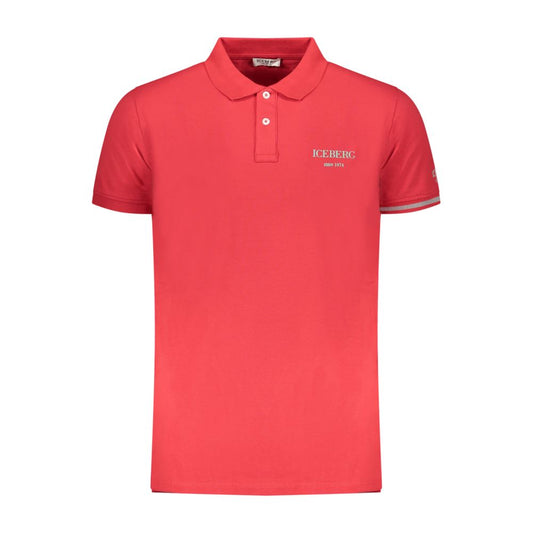 Iceberg Red Cotton Men's Polo Shirt