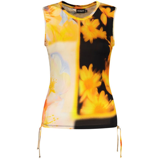 Desigual Arancione Viscosa Women's Tank Top Shirt