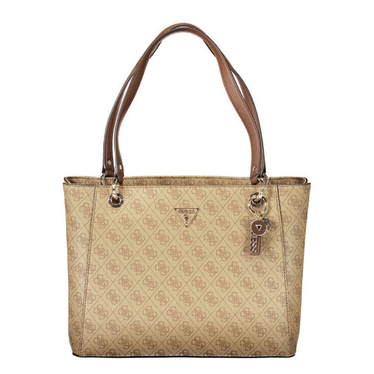 Guess Jeans Beige Polyurethan Damenhandtasche