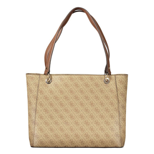 Guess Jeans Beige Polyurethan Damenhandtasche