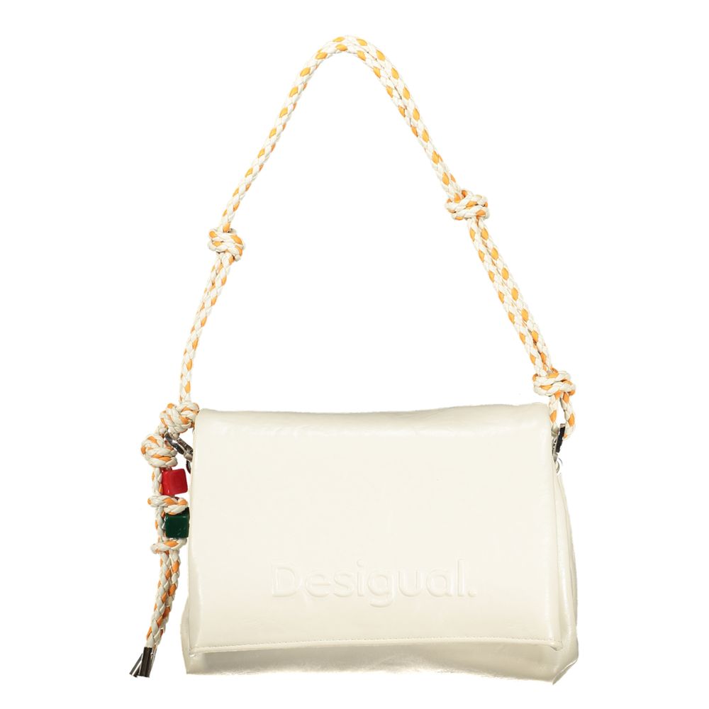 Desigual Ecru Polyurethane Handbag