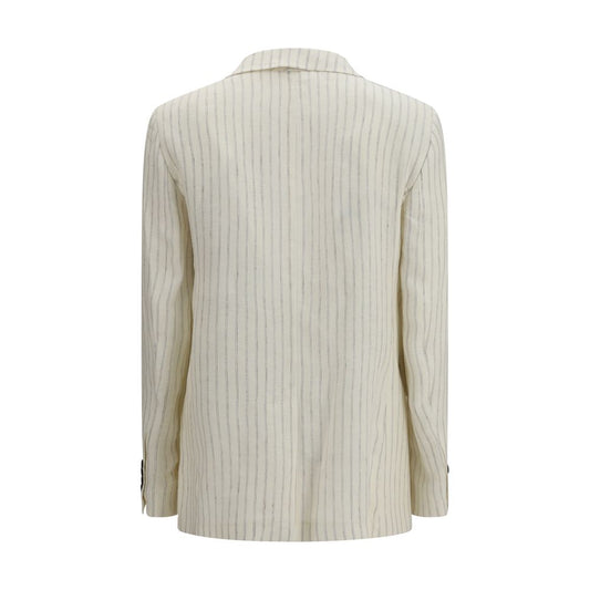 Max Mara Beige Linen Blazer