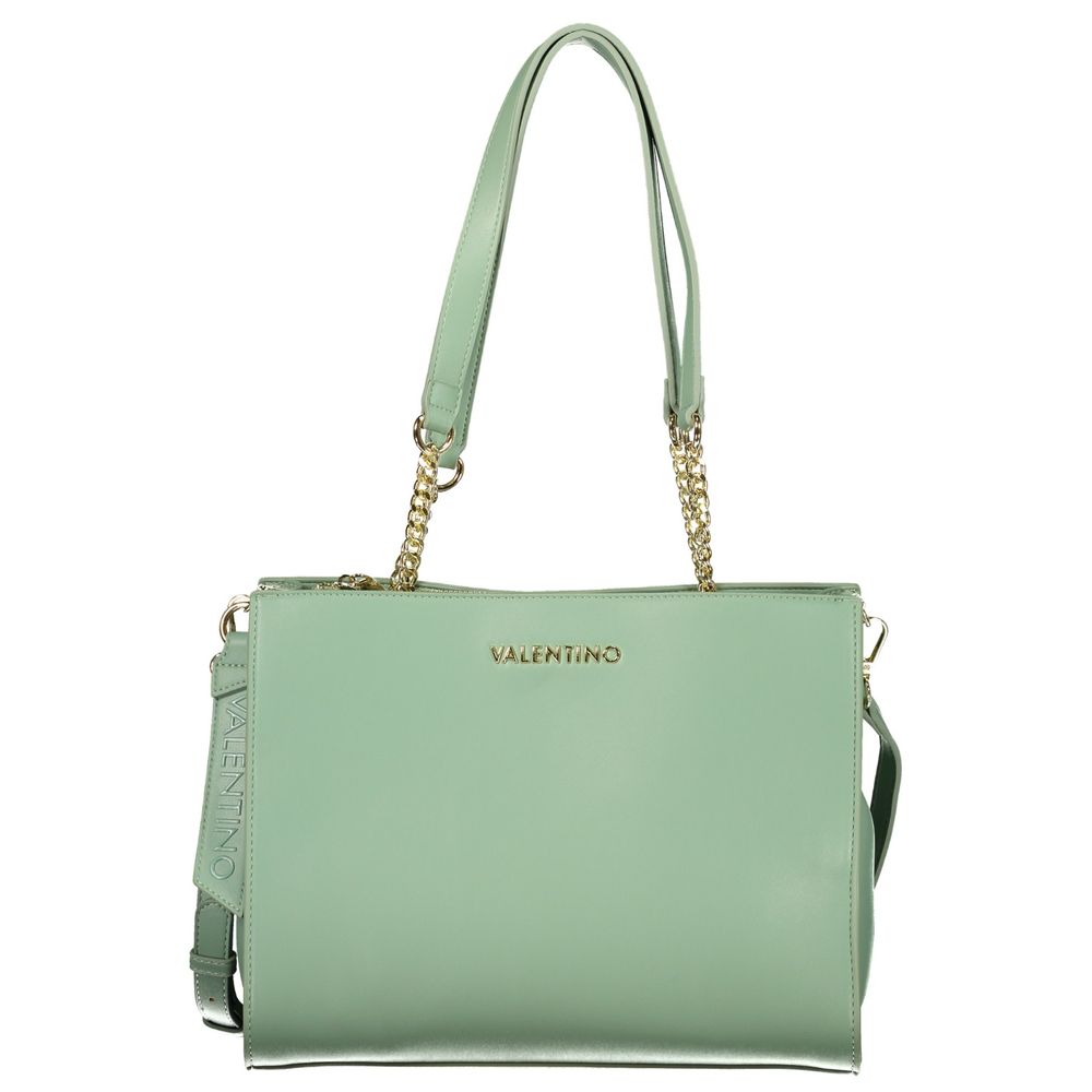 Valentino by Mario Valentino Verde Handbag with Compartments and Pockets