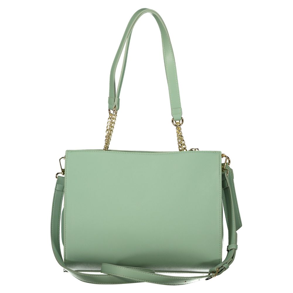Valentino by Mario Valentino Verde Handbag with Compartments and Pockets