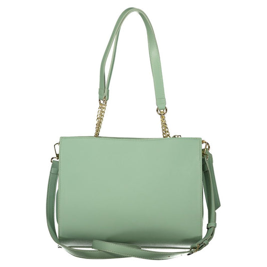 Valentino by Mario Valentino Verde Handbag with Compartments and Pockets