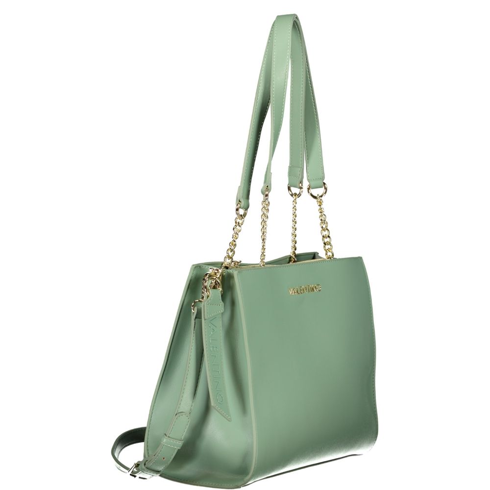 Valentino by Mario Valentino Verde Handbag with Compartments and Pockets