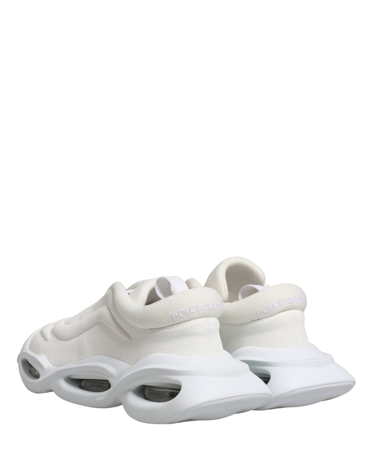 Dolce & Gabbana Weiße Slip-On Wave Low Top Sneaker Schuhe
