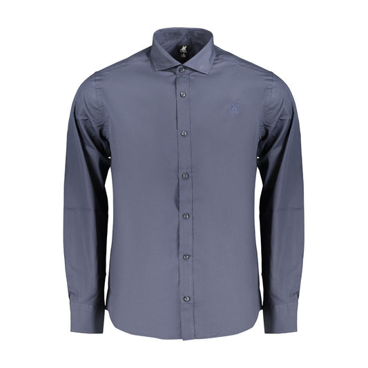 U.S. Grand Blue Cotton Men's Shirt