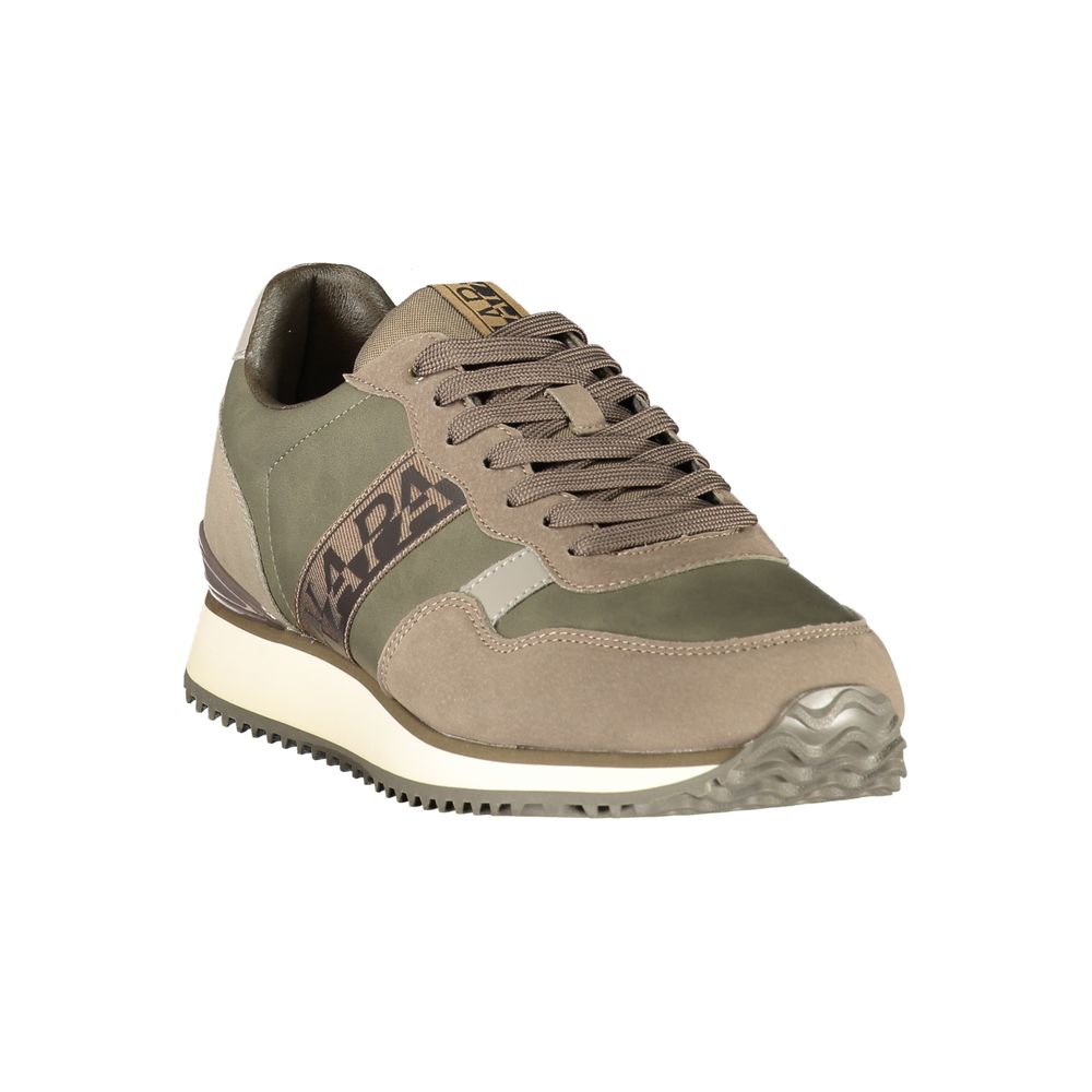 Napapijri Grüne Polyurethan Herren-Sneaker