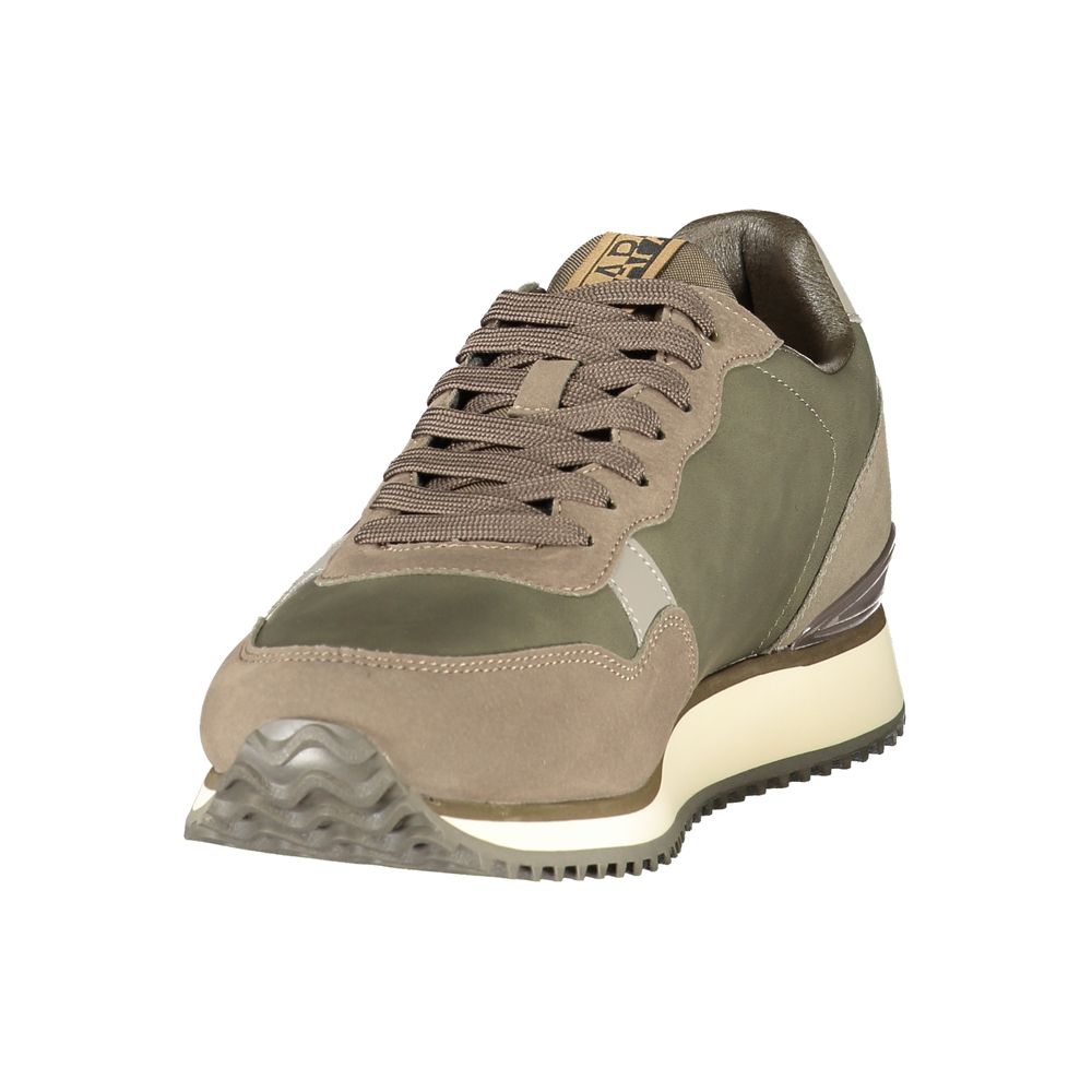 Napapijri Grüne Polyurethan Herren-Sneaker