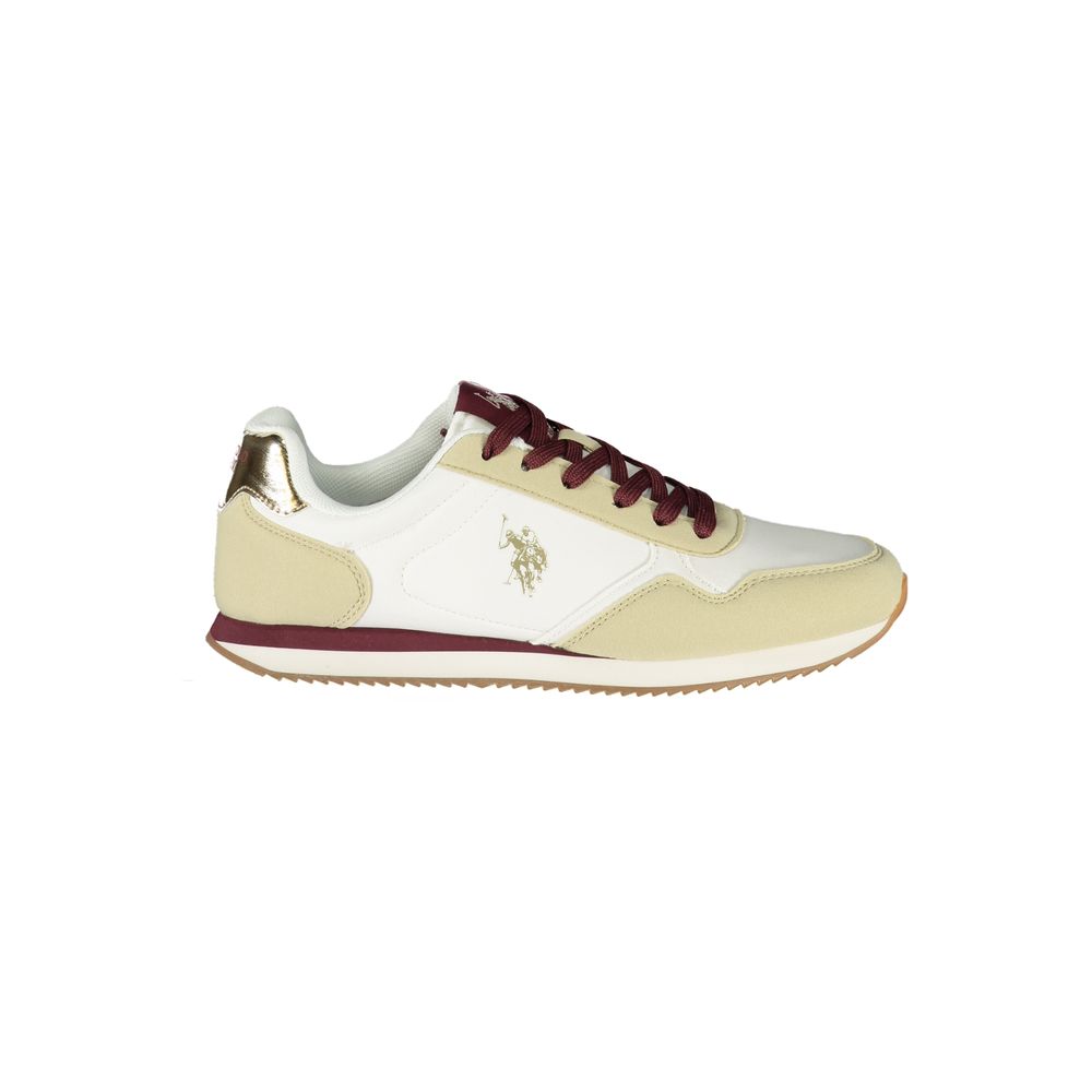 U.S. POLO ASSN. Damen-Sneaker aus weißem Polyurethan