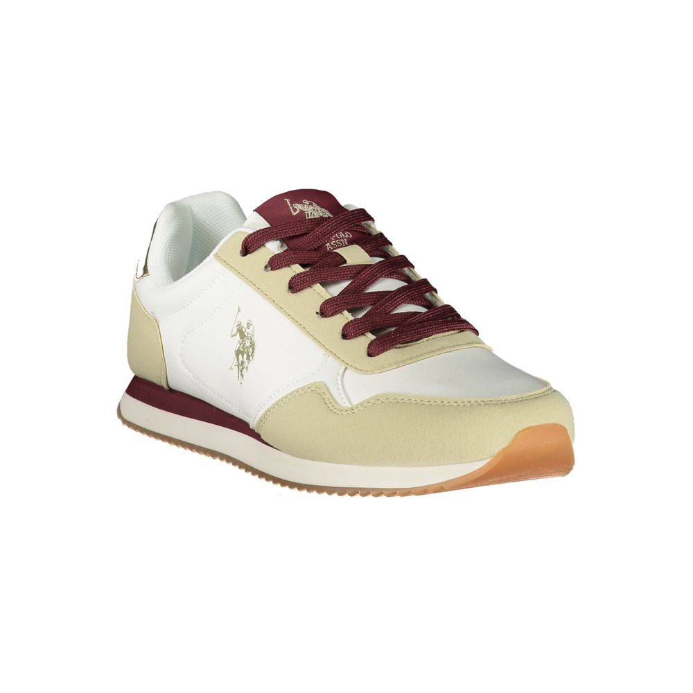 U.S. POLO ASSN. Damen-Sneaker aus weißem Polyurethan