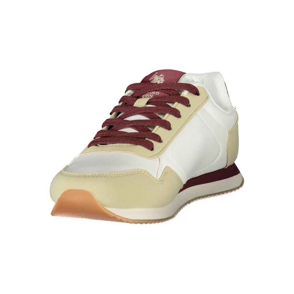 U.S. POLO ASSN. Damen-Sneaker aus weißem Polyurethan