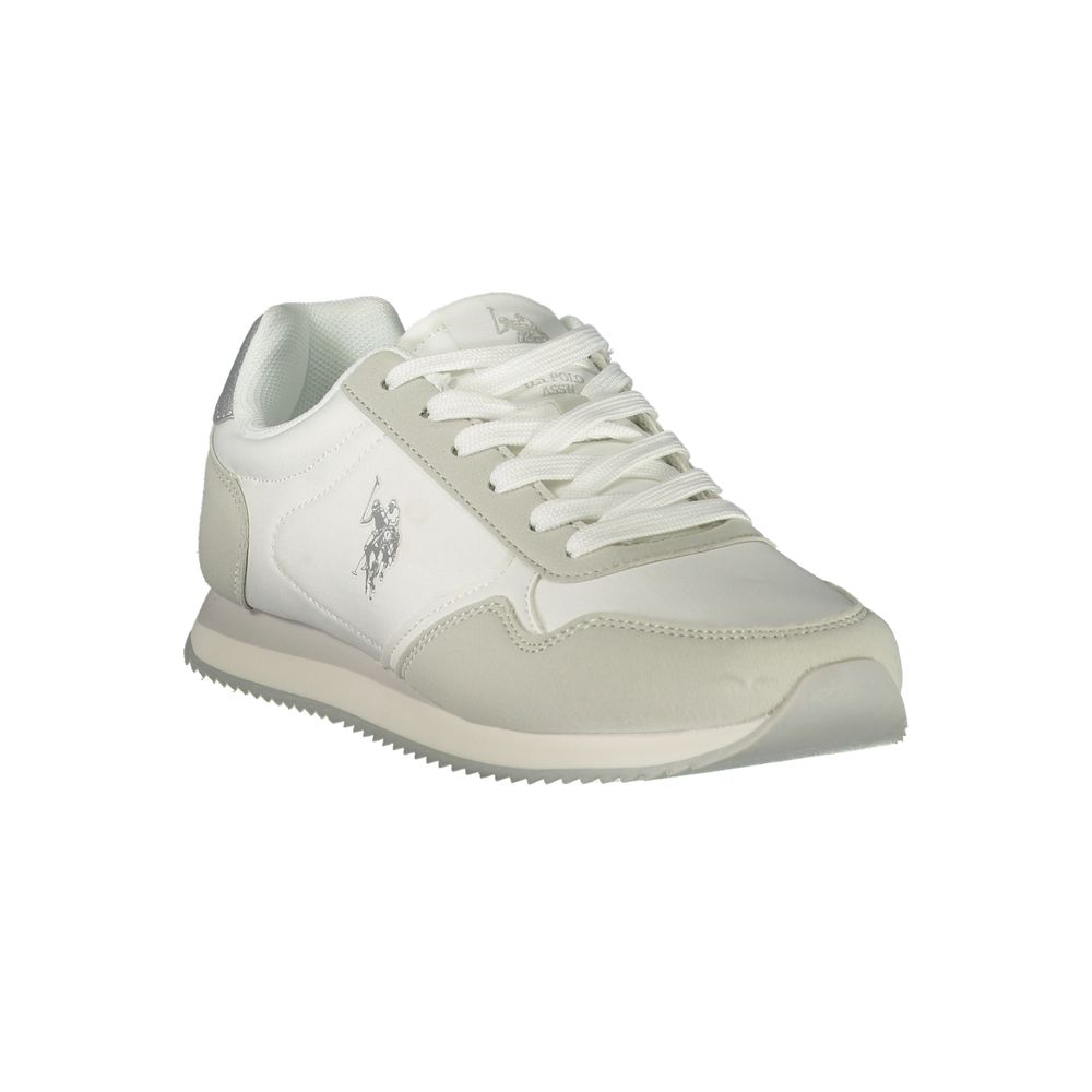 U.S. POLO ASSN. Damen-Sneaker aus weißem Polyurethan